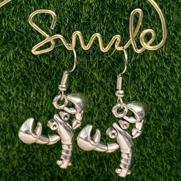 Lobster Earring, Crab Earring, Seafood Earring, Nautical Earring, Gift Idea - Picture 2 of 6
